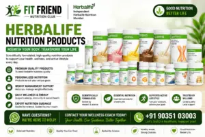 Herbalife Nutrition products displayed by Fit Friend Nutrition Club, featuring Formula 1 Shake Mix, protein supplements, wellness products, and daily nutrition solutions for a healthy lifestyle.